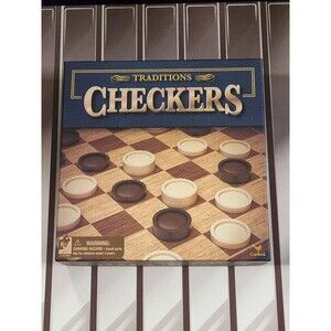 New Cardinal Traditions Checkers Game Set Classic Tabletop Games